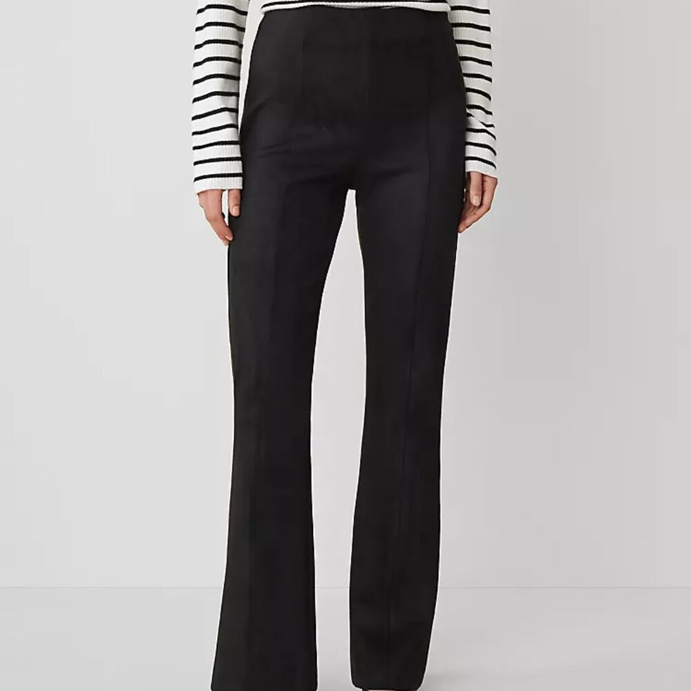 The Faux Suede Skinny Flare Pant